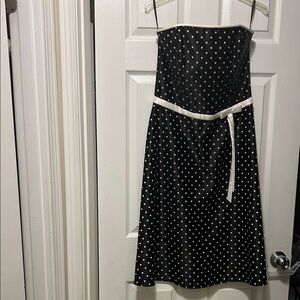 Scott McClintock Black and White Strapless Dress